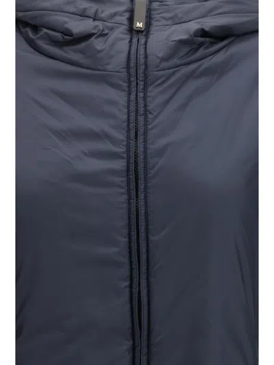 Max Mara Cameluxe-padded Canvas Down Jacket In Navy