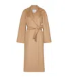 Max Mara Camelwool Belted Coat In Neutral