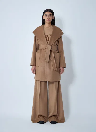 Max Mara Camelwool Coat In Brown