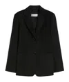 Max Mara Camer Drap Blazer In Black