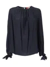 Max Mara Studio Camicia Edotto In Blue