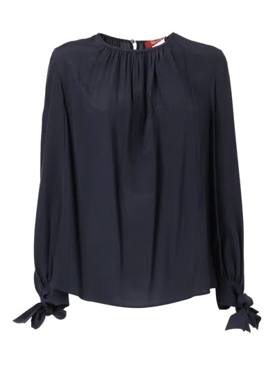 Max Mara Studio Camicia Edotto In Blue