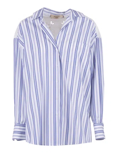 Max Mara Weekend Camicia Tessile In Blue
