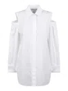 Max Mara Cut-out Shirt In White
