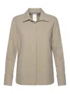 Max Mara Candia Washed Silk Button-front Shirt In Verde