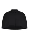 Max Mara Collared Coat In Black