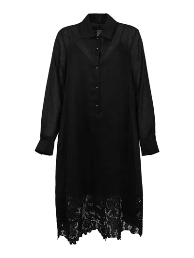 Max Mara Mstmela Shirt Dress In Black