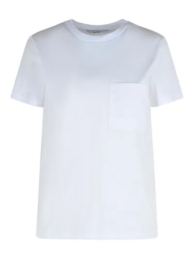 Max Mara Papaya White Cotton Jersey T-shirt