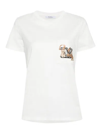 Max Mara Cotton T-shirt In White