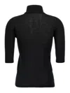 Max Mara Cecina Turtleneck Wool Knit Top In Black