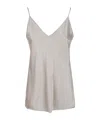 Max Mara V-neck Sleeveless Top In Gray