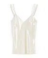 Max Mara Camisole Top In Metallic