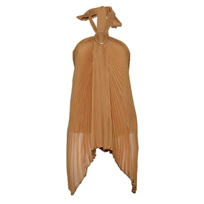 Max Mara Top In Brown