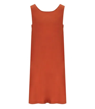 MAX MARA MAX MARA CAMPALE BRICK RED DRESS