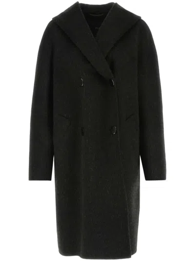Max Mara Canarie Coat In Black