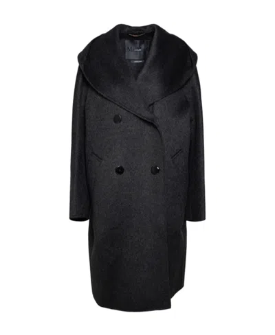 Max Mara Canarie Coat In Black