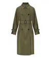 Max Mara Reversible Trench Coat In Water-repellent Gabardine