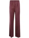 Max Mara "cannes" Classic Trousers In Red