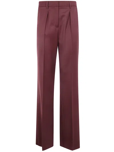 Max Mara "cannes" Classic Trousers In Red