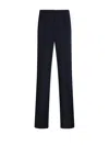 Max Mara Belt Loop Casual Pants In Blue