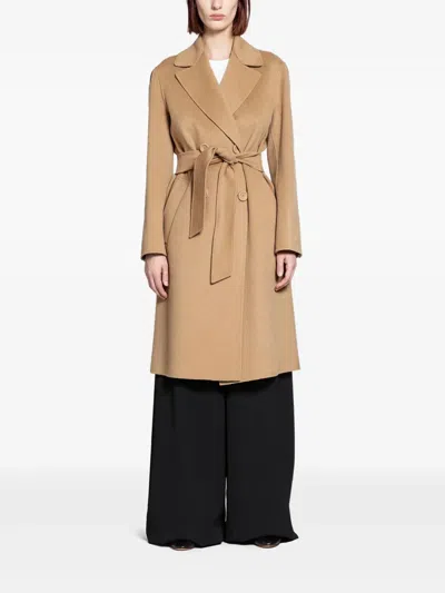 Max Mara Canneti Coat In Neutral