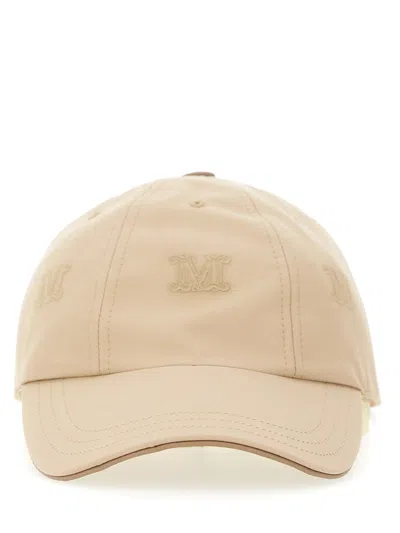 Max Mara "canticle" Baseball Cap In Neutral