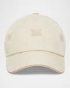Max Mara Cantico Embroidered Baseball Cap In Powder