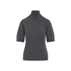 Max Mara Cantone Turtleneck Ss In Gray