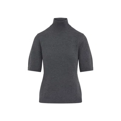 Max Mara Cantone Turtleneck Ss In Gray