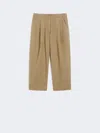 Max Mara Canvas Barrel-leg Jeans In Brown