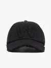 Max Mara Canvas Baseball Cap In Black
