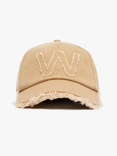 Max Mara Canvas Baseball Cap In Camel