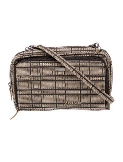 Pre-owned Max Mara Canvas Crossbody Bag In Multi
