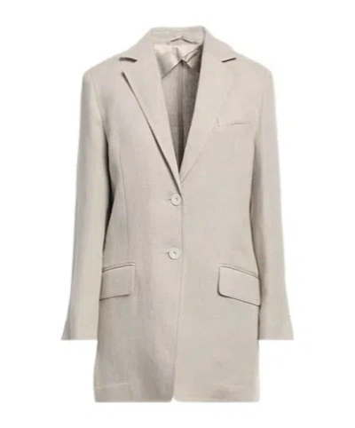 Max Mara Canvas Jacket In Brown
