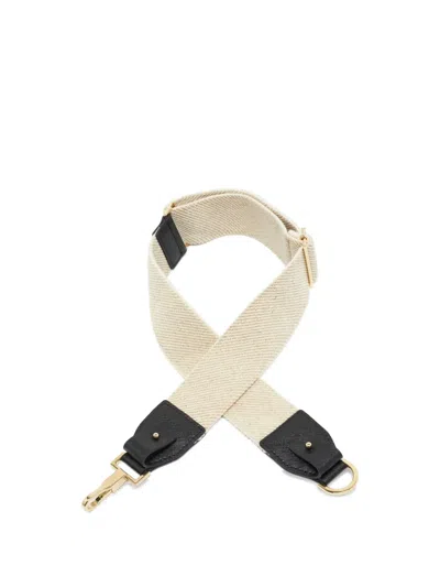 Pre-owned Max Mara Canvas Leather-panels Bag Strap