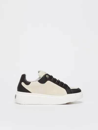 Max Mara Canvas Maxigreen Trainers In Black