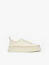 Max Mara Canvas Sneakers In Ivory