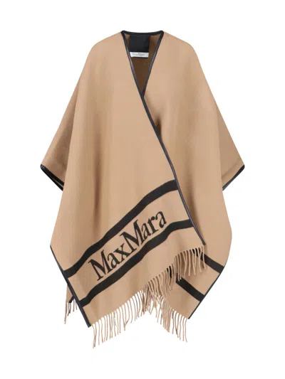 Max Mara Cape "aris" In Brown