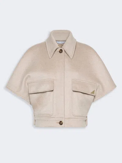 Max Mara Cape Boxy En Drap De Cachemire