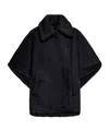 Max Mara Tebe Cape Coat In Black