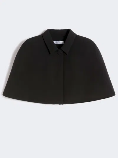 Max Mara Cape Courte En Cady In Black