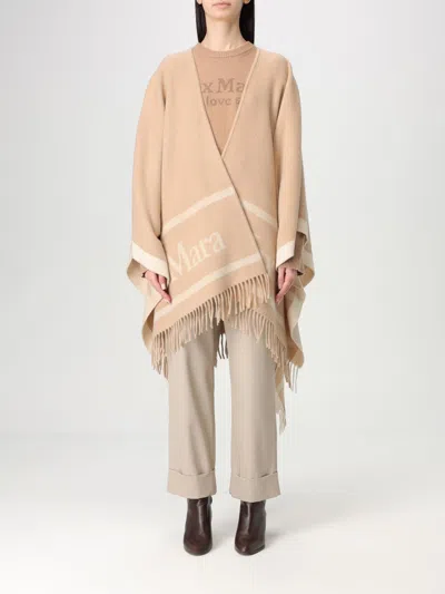 Max Mara Cape  Woman Color Camel