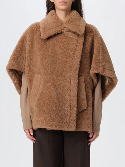Max Mara Cape  Woman Color Camel In Brown