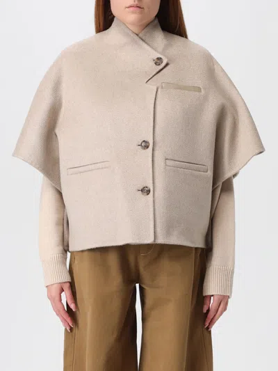 Max Mara Cape  Woman Color Sand In Multi