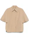 Max Mara Word Of Sand Boxy Jacket In Brown