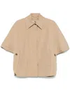 Max Mara Word Of Sand Boxy Jacket In Brown