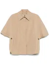 Max Mara Word Of Sand Boxy Jacket In Brown