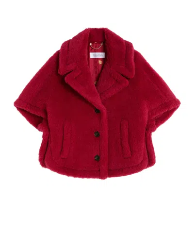 Max Mara Cape-style Shawl In Red