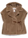 Max Mara Lanoso4 Teddy Fabric Vest Cape