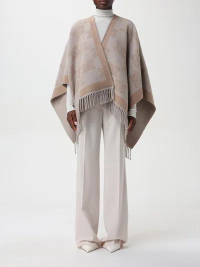Max Mara Cape Woman Sand In Cream